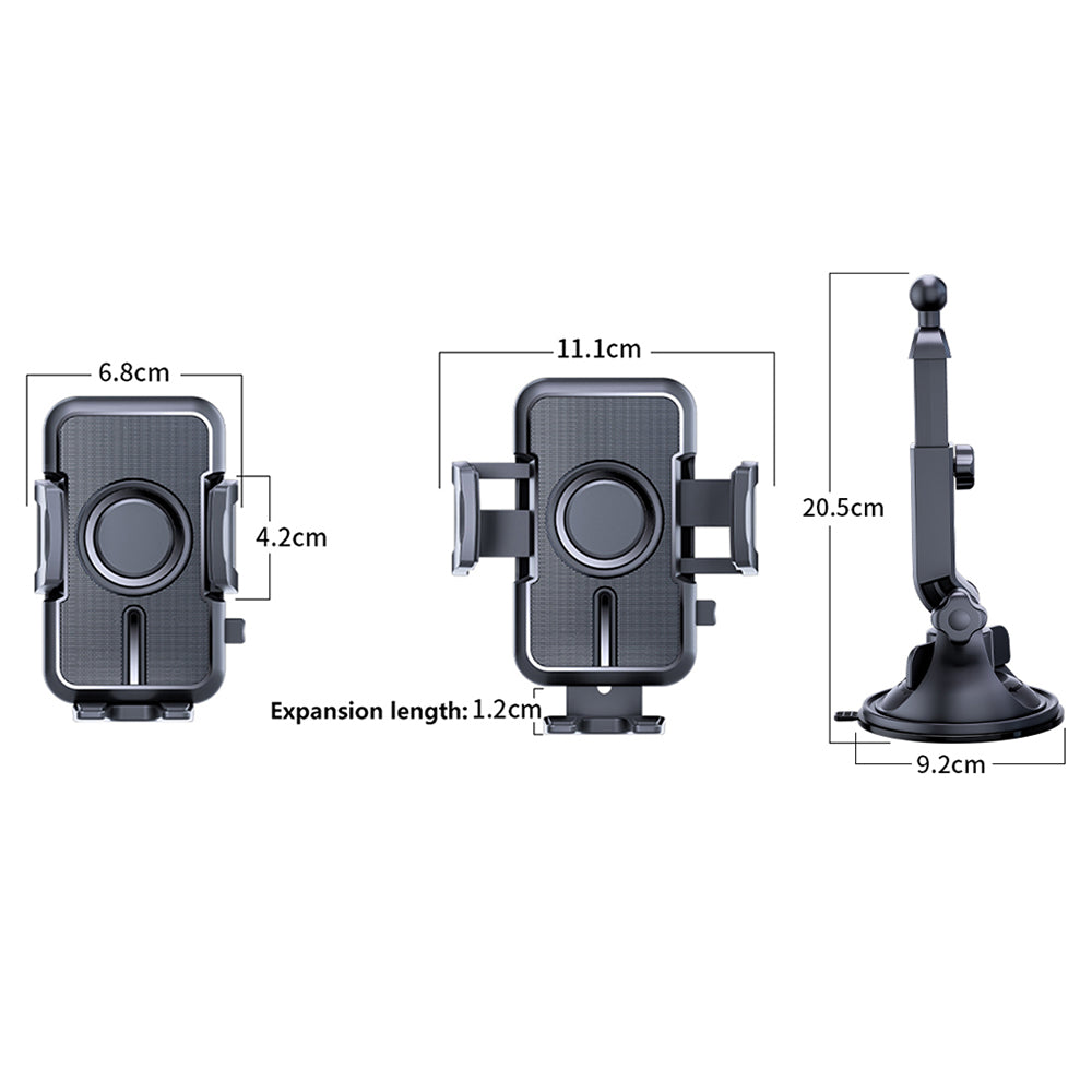 D55+LS Phone Holder Bracket with Suction Cup Base for Car Dashboard Windshield D55+LS Phone Holder Bracket with Suction Cup Base for Car Dashboard Windshield